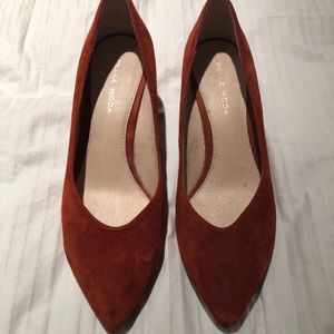 Pelle Moda Suede Wedge Pumps